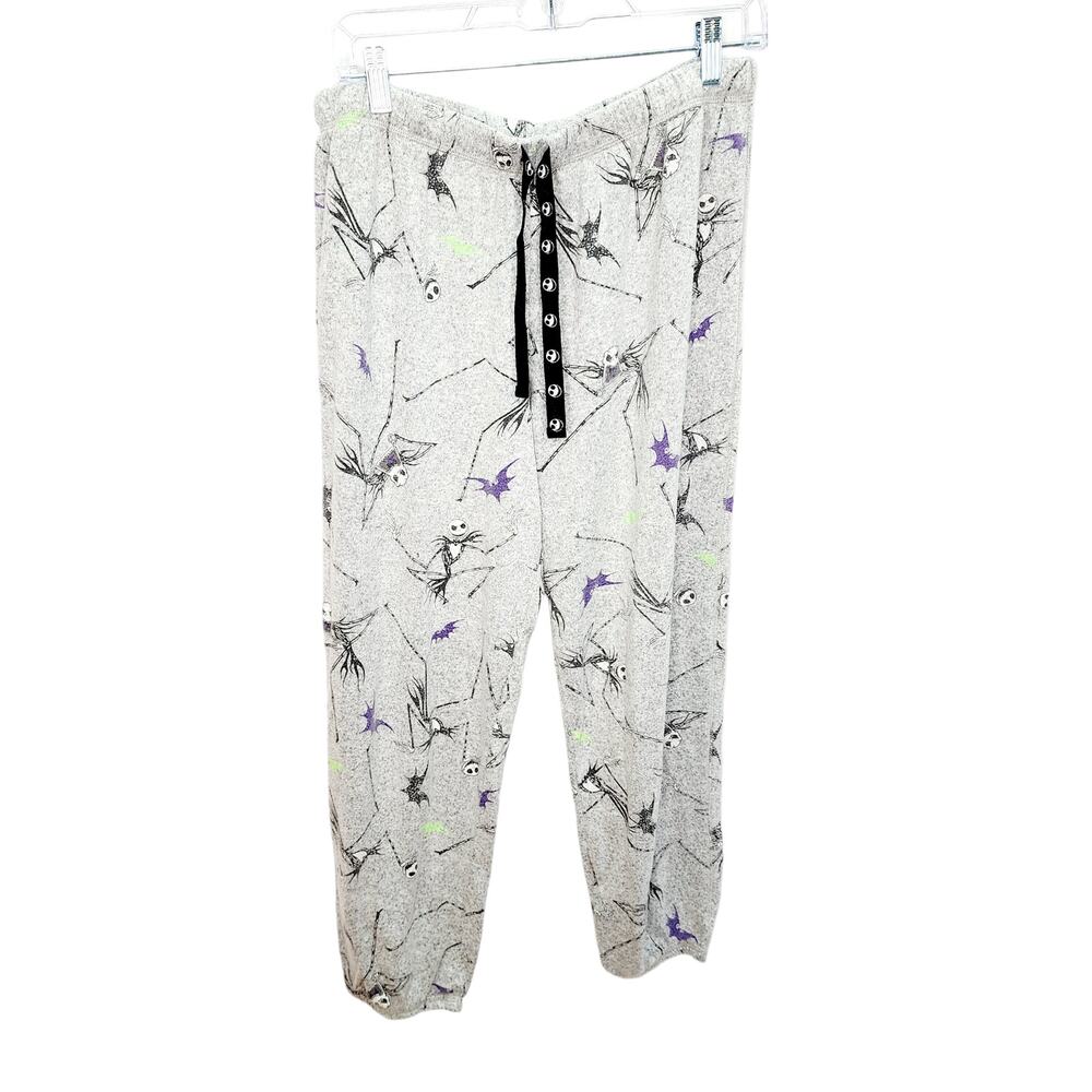 The Nightmare Before Christmas Gray Jack Skellington Lounge Sleep Pants Size M